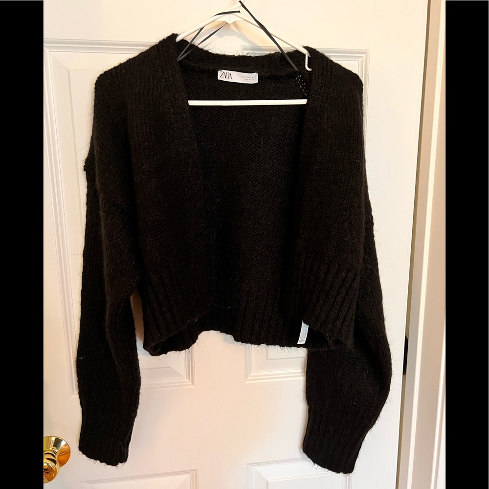 Like new Zara wool cropped cardigan